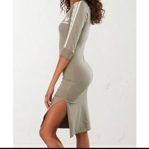 Adidas Khaki Long Sleeve Dress